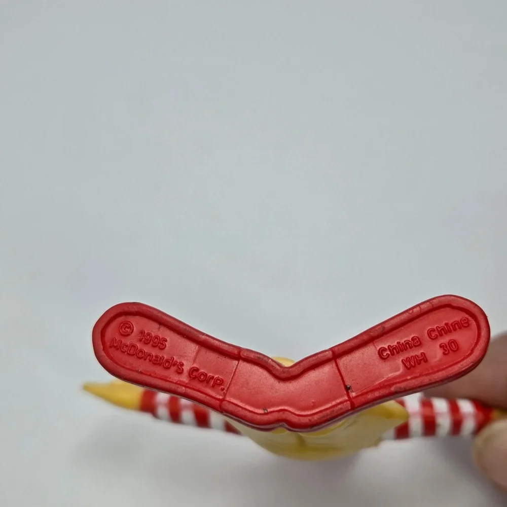 Vintage 1995 McDonalds Ronald McDonald & Hamburglar PVC Toy Figures Set of 2